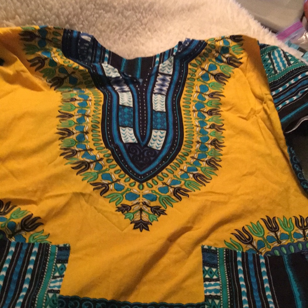 Colorful African Pull Over Shirt
